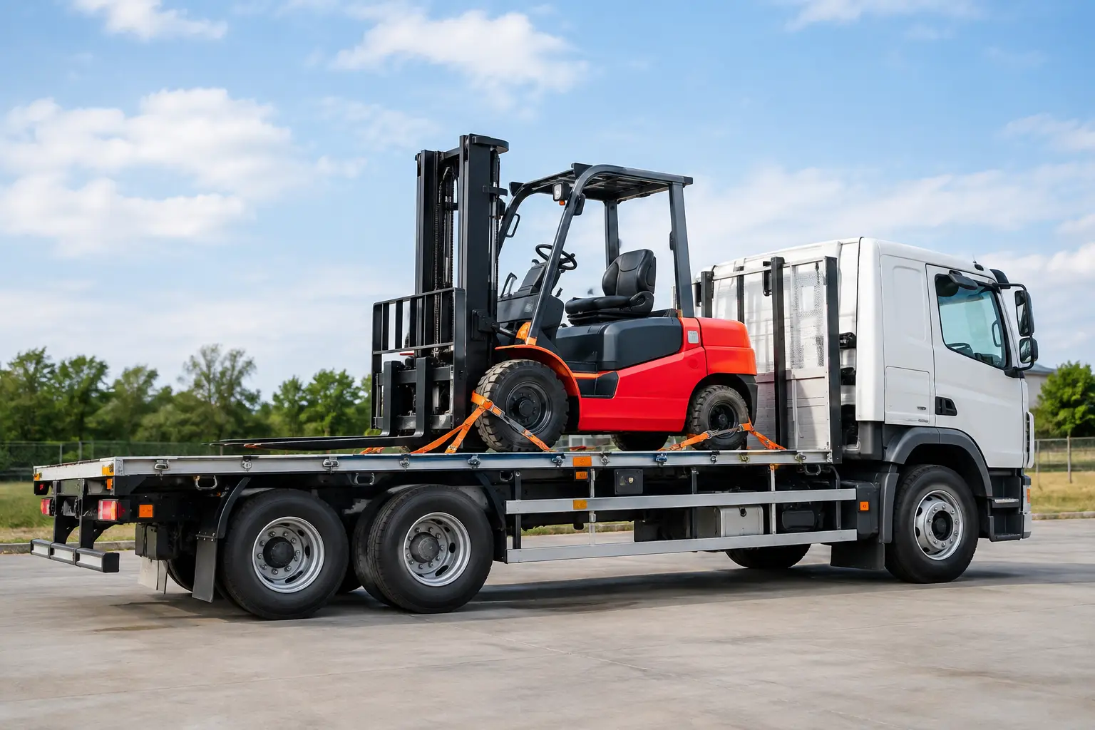 Lorry Mounted Forklift Delivery Without Delays